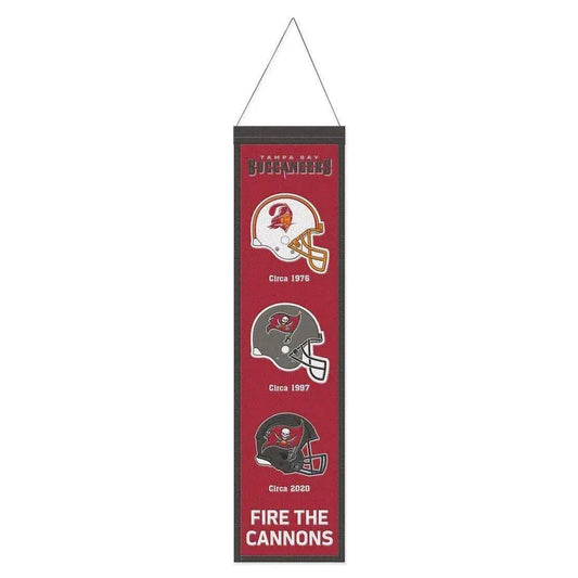  Tampa Bay Buccaneers Wool Banner 8x32 Heritage Evolution -  ToylandEU™