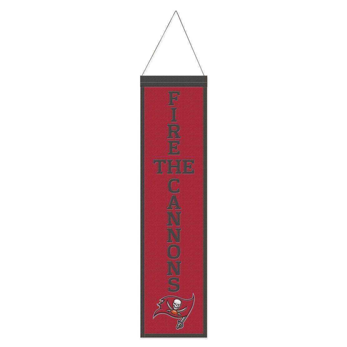 Tampa Bay Buccaneers Wool Banner 8x32 Heritage Slogan - ToylandEU