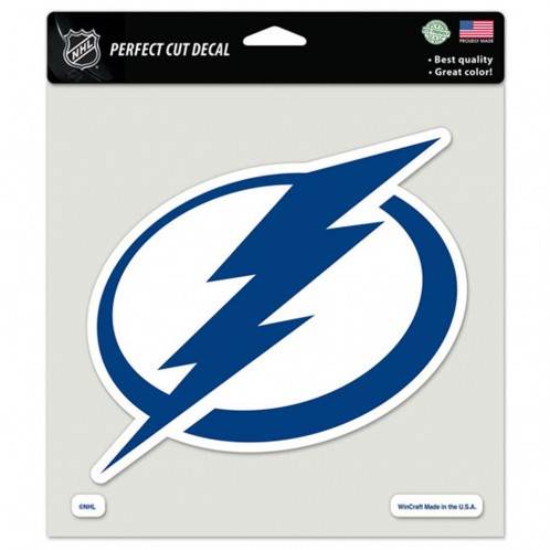 Tampa Bay Lightning Decal 8x8 Perfect Cut Color Vinyl - ToylandEU