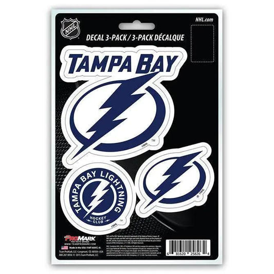  Tampa Bay Lightning Die Cut Decal 3 Pack Team Promark -  ToylandEU™