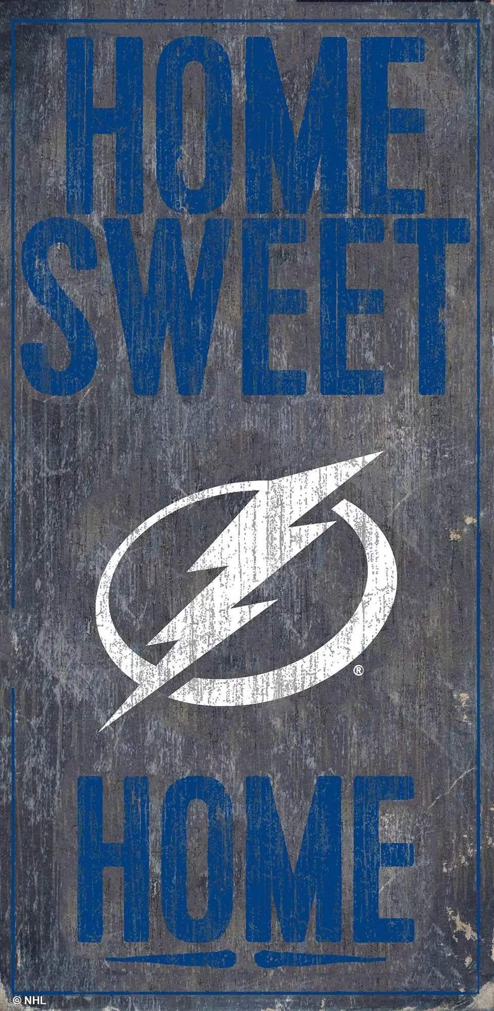 Tampa Bay Lightning Home Sweet Home Rustic Wood Sign 6x12 - ToylandEU