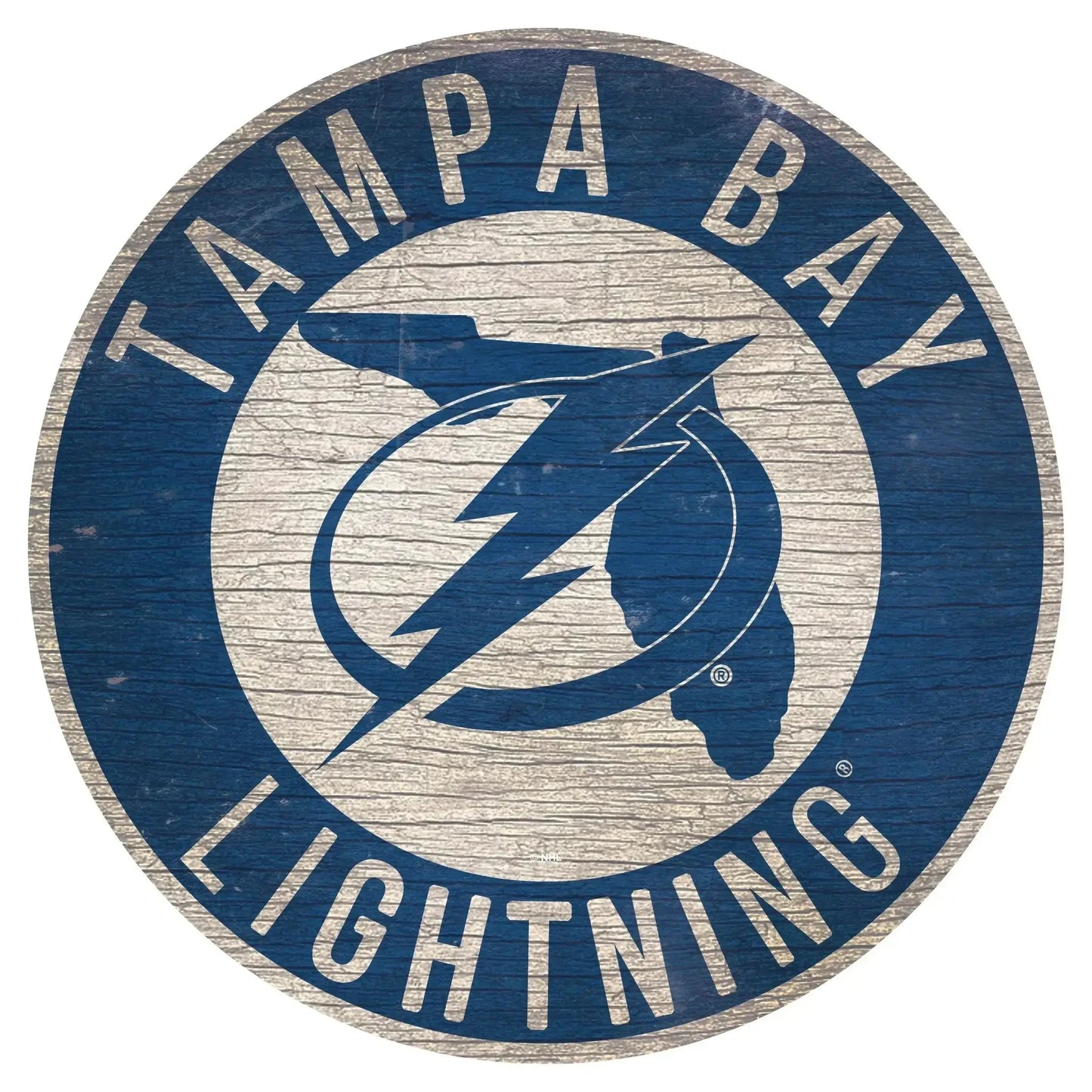  Tampa Bay Lightning Round Wood Sign 12 Inch Rustic Design -  ToylandEU™