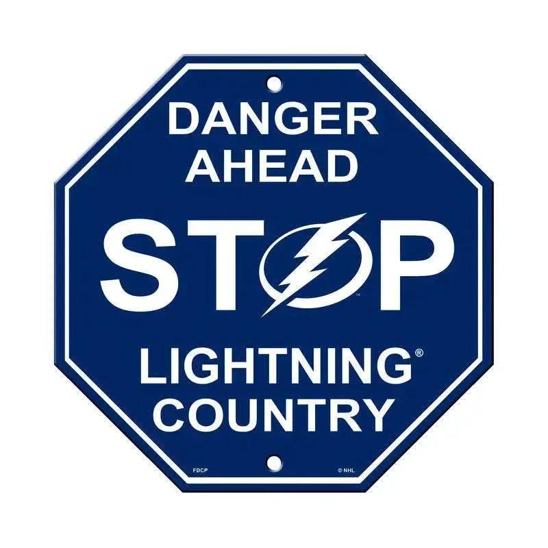  Tampa Bay Lightning Sign 12x12 Plastic Stop Style CO -  ToylandEU™
