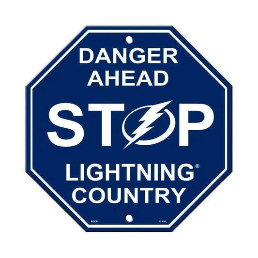  Tampa Bay Lightning Sign 12x12 Plastic Stop Style CO -  ToylandEU™