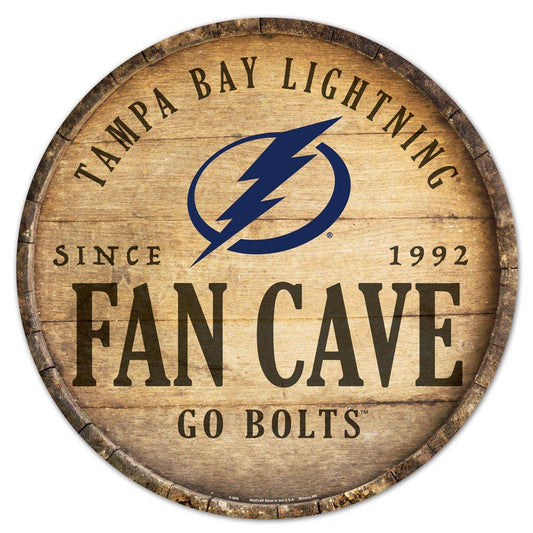 Tampa Bay Lightning Wood Sign 14 Inch Round Barrel Top - ToylandEU