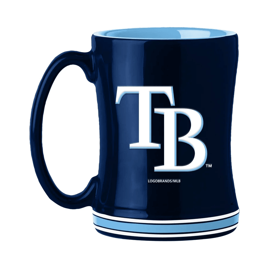 Tampa Bay Rays 14oz Sculpted Relief Coffee Mug Team Color - ToylandEU
