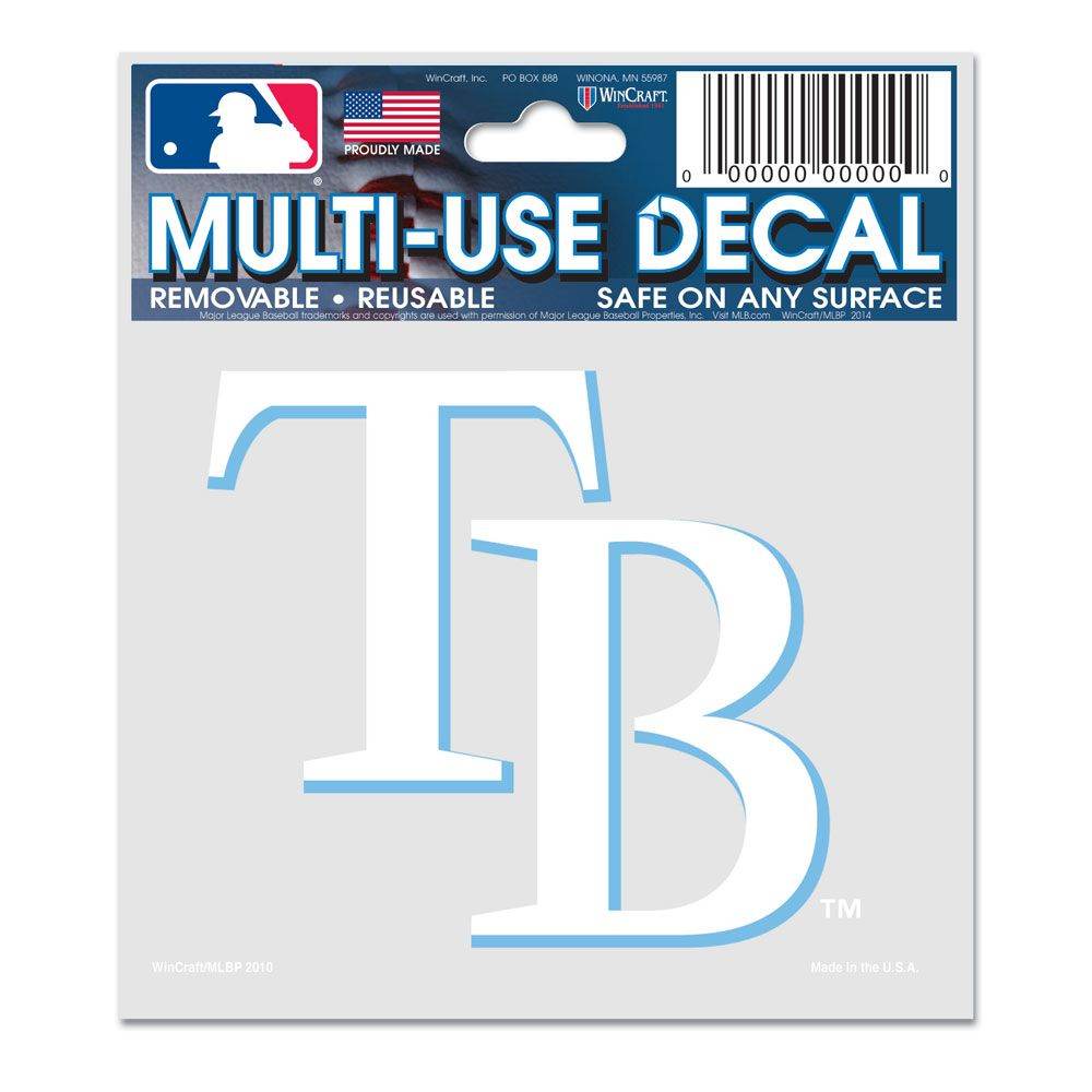 Tampa Bay Rays Decal 3x4 Multi Use Outdoor Vinyl Sticker - ToylandEU