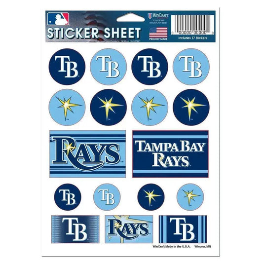  Tampa Bay Rays Decal Sheet 5x7 Vinyl Sticker Pack Set -  ToylandEU™
