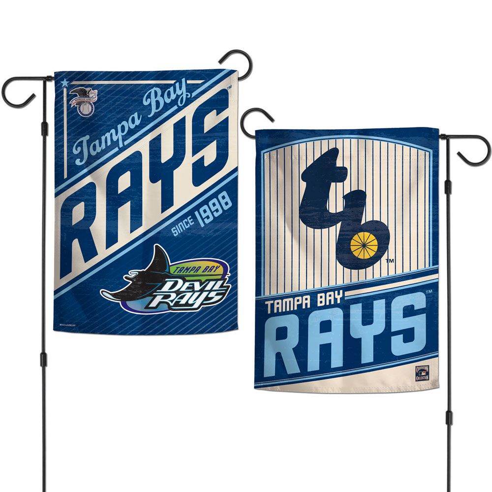 Tampa Bay Rays Garden Flag 12x18 Two Sided Cooperstown - ToylandEU