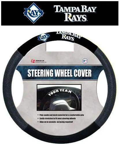  Tampa Bay Rays Steering Wheel Cover Mesh Style Poly Suede -  ToylandEU™