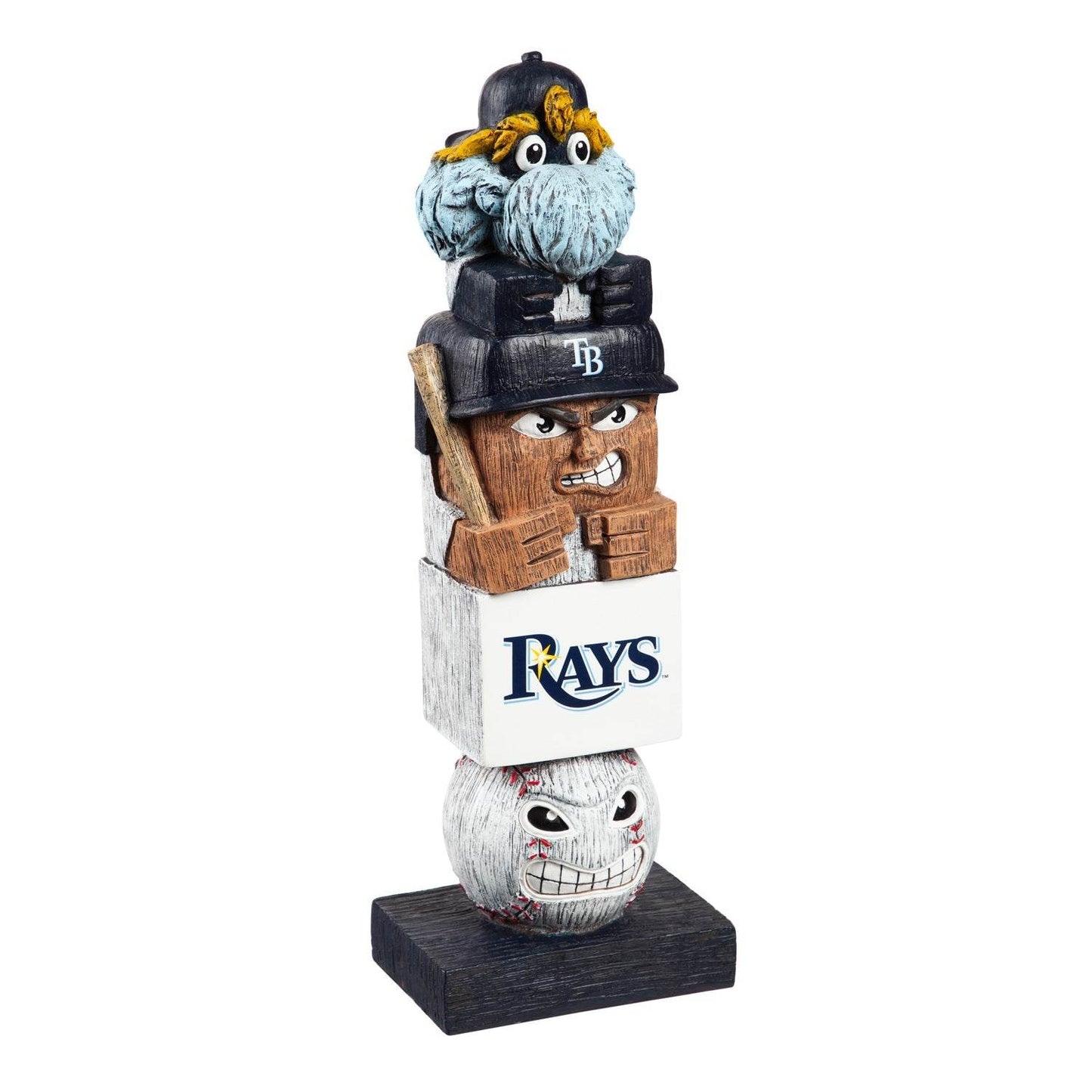 Tampa Bay Rays Tiki Totem Decor Handpainted Polystone - ToylandEU