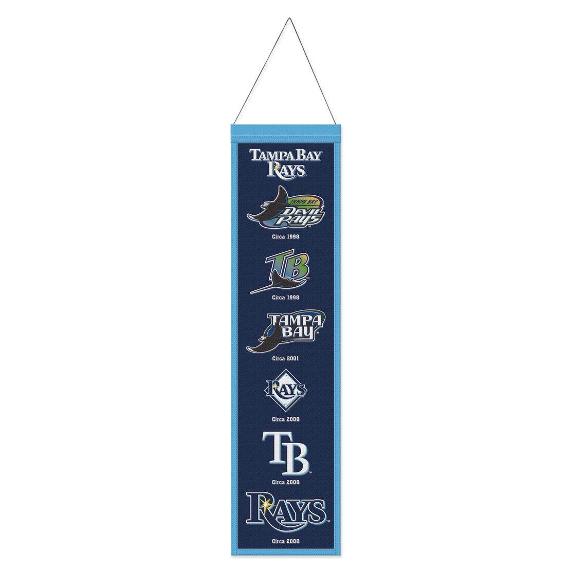 Tampa Bay Rays Wool Banner 8x32 Heritage Evolution Design - ToylandEU