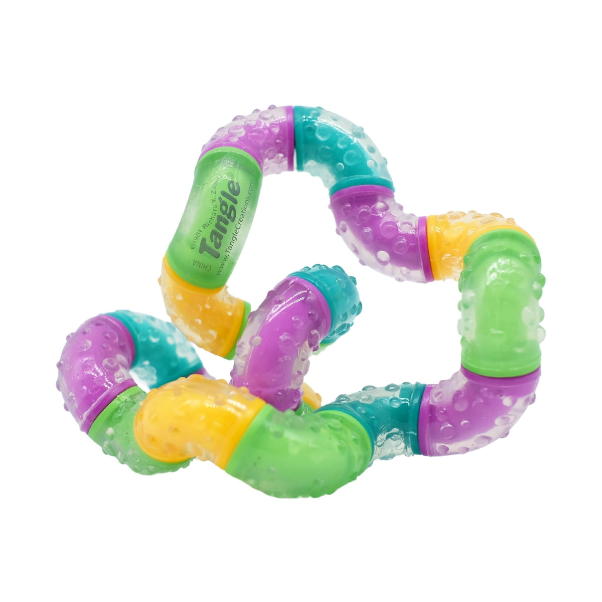 Tangle Fidget Toy | Rubberized Texture Grip | BrainTools Think Desk Tool
