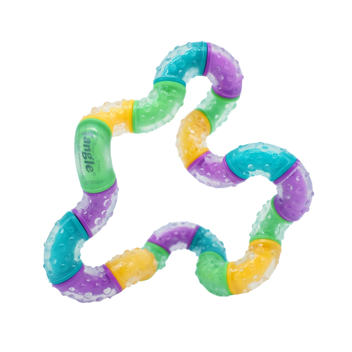 Tangle Fidget Toy | Rubberized Texture Grip | BrainTools Think Desk Tool