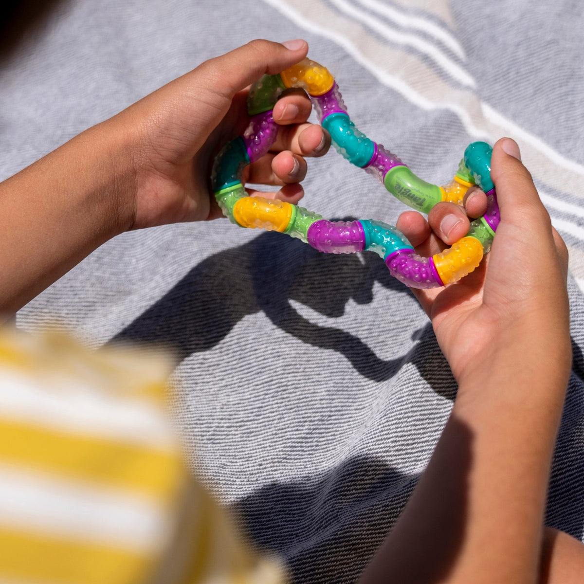 Tangle Fidget Toy | Rubberized Texture Grip | BrainTools Think Desk Tool