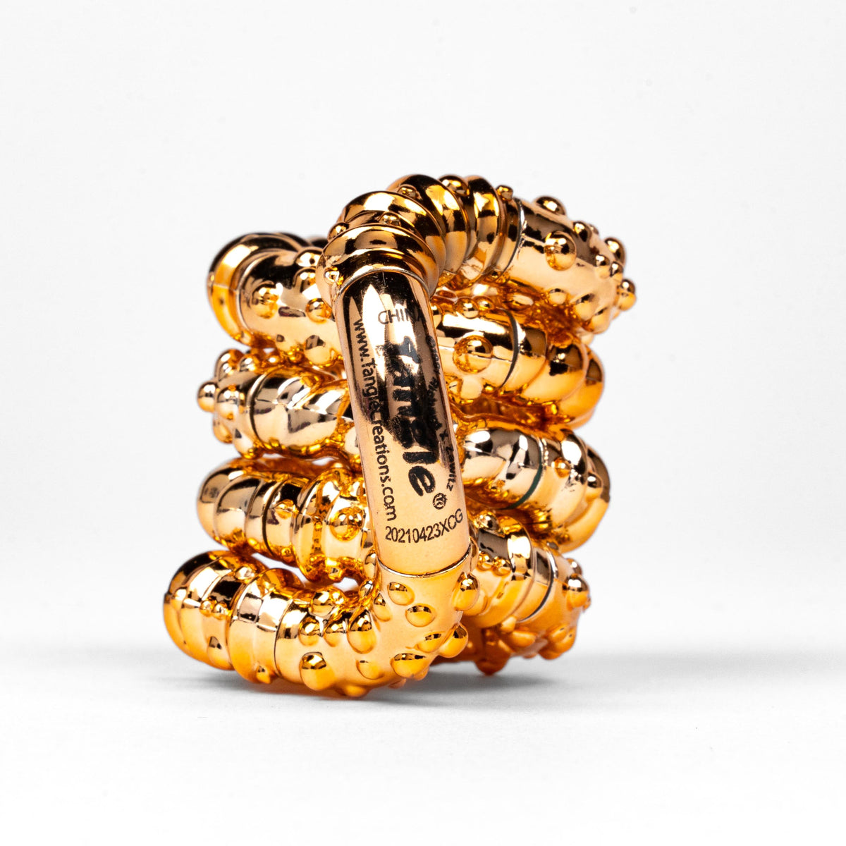 Tangle Jr Sensory Toy | Textured Surface | Metallic Finish | Kids And Teens