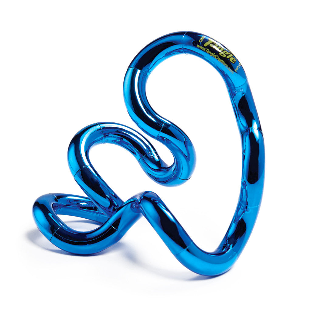 Tangle Jr Toy | Metallic Finish | Flexible Fidget Design | Kids And Adults