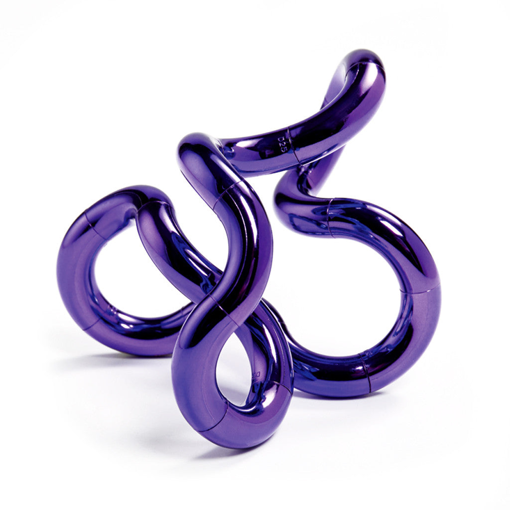 Tangle Jr Toy | Metallic Finish | Flexible Fidget Design | Kids And Adults