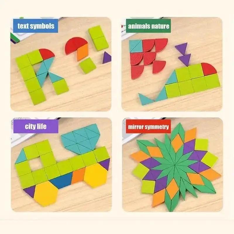  Colorful Magnetic Tangram Puzzle - Fun Geometric Learning Game -  ToylandEU™