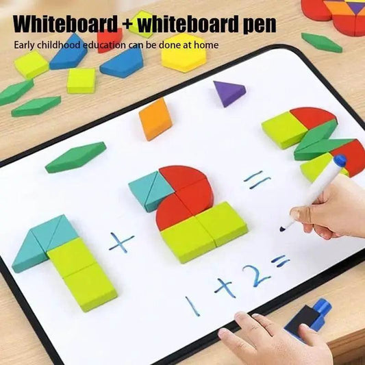  Colorful Magnetic Tangram Puzzle - Fun Geometric Learning Game -  ToylandEU™