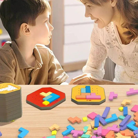  Tangram Puzzle Toy Colorful Geometric Logic for Kids -  ToylandEU™