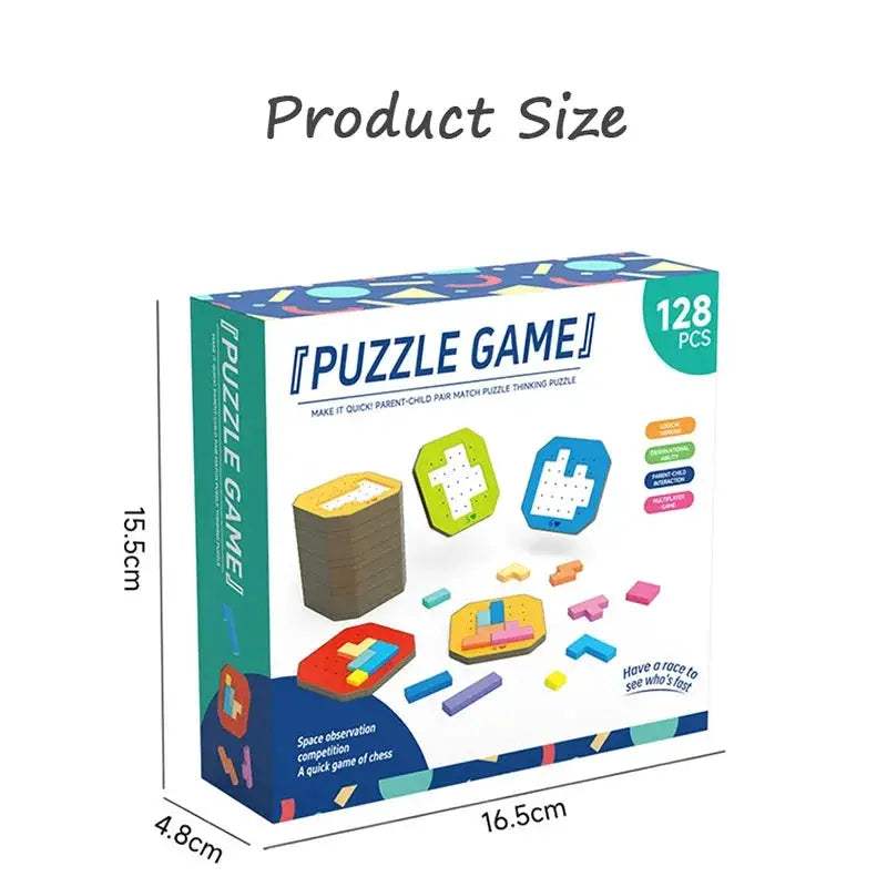 Tangram Puzzle Toy For Kids Colorful Geometric Logic - ToylandEU