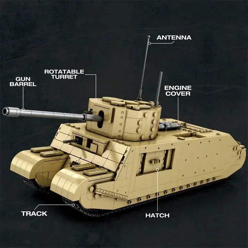 Tank Model Kit 1 To 30 Authentic Military Vehicle Gift - ToylandEU