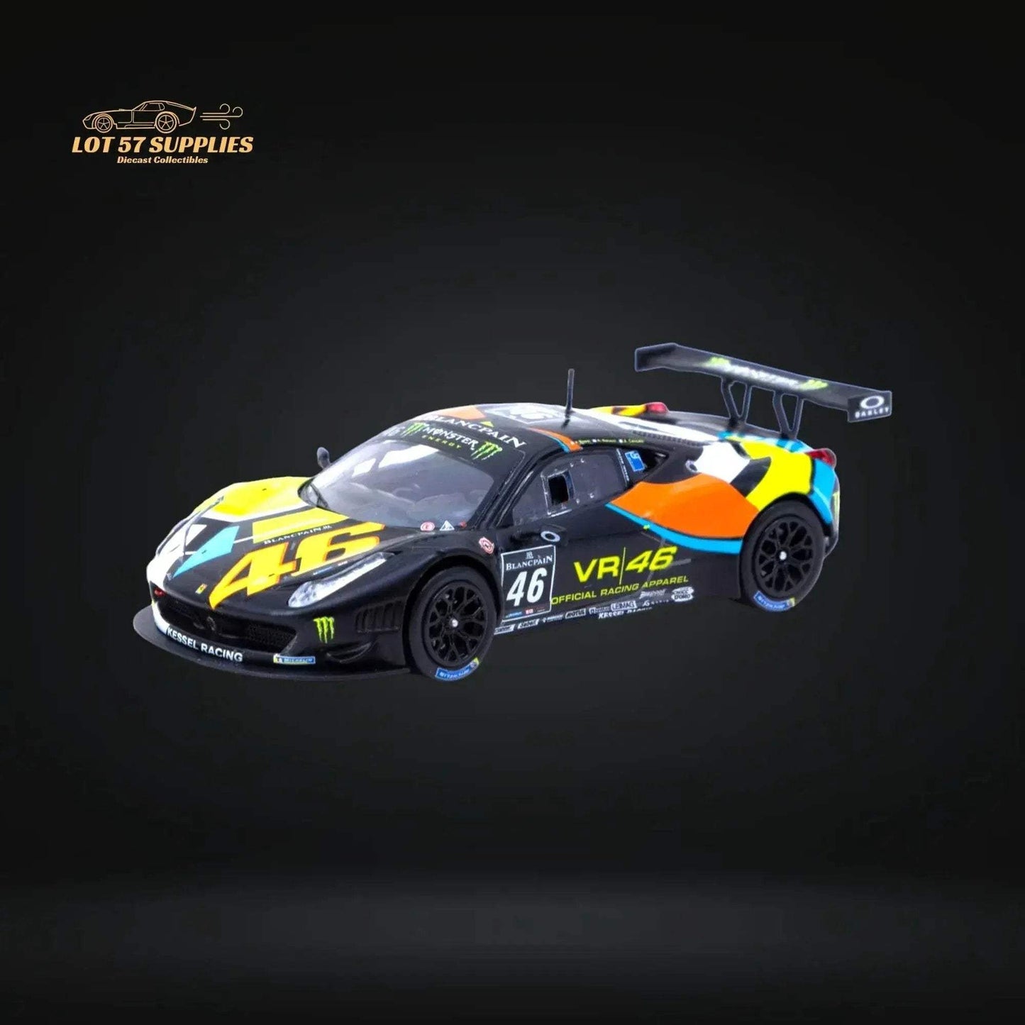 Tarmac Works Hobby64 Ferrari 458 Italia GT3 VR46 T64-073-12BGT646N 1:64 - ToylandEU