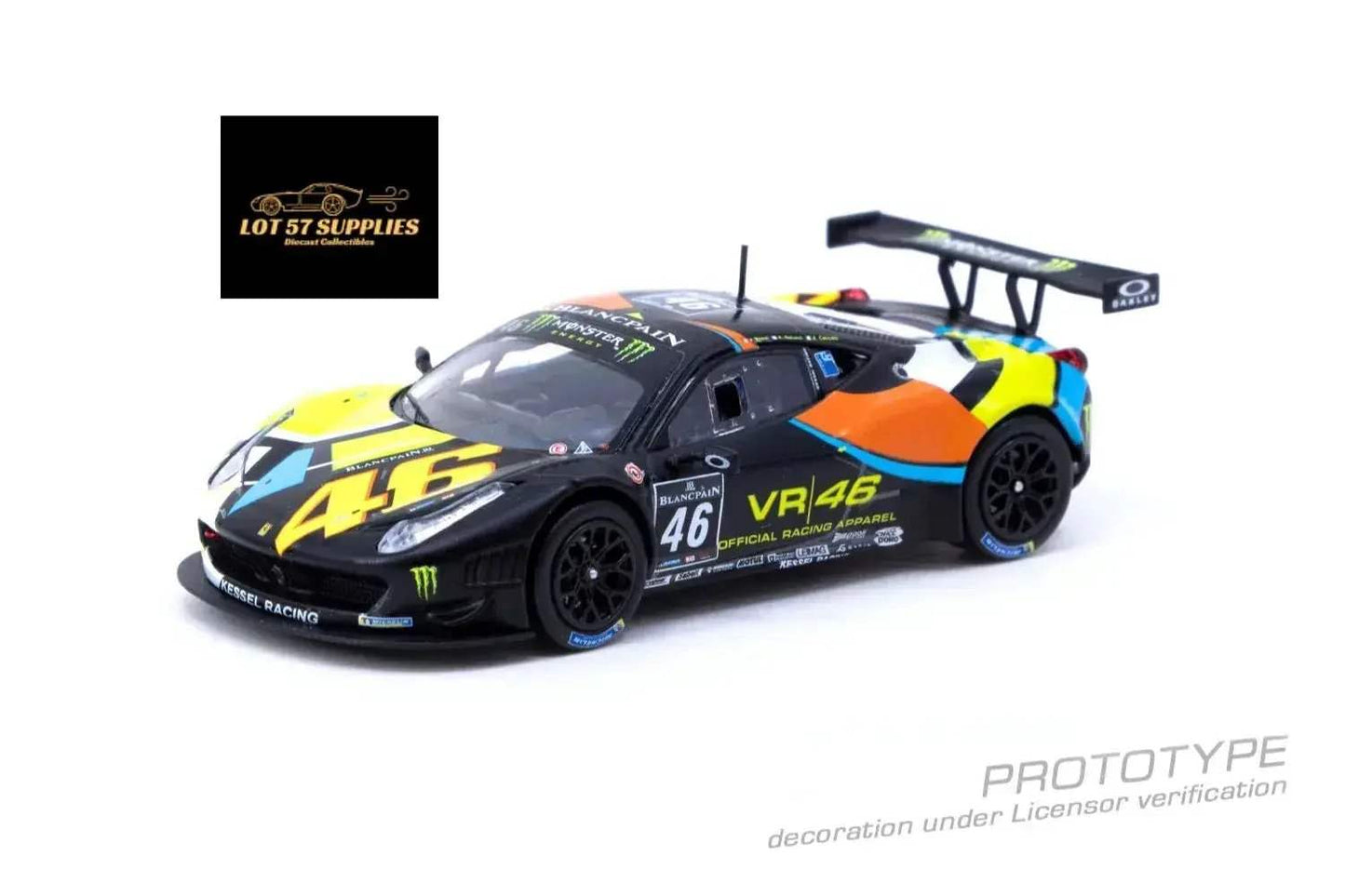 Tarmac Works Hobby64 Ferrari 458 Italia GT3 VR46 T64-073-12BGT646N 1:64 - ToylandEU