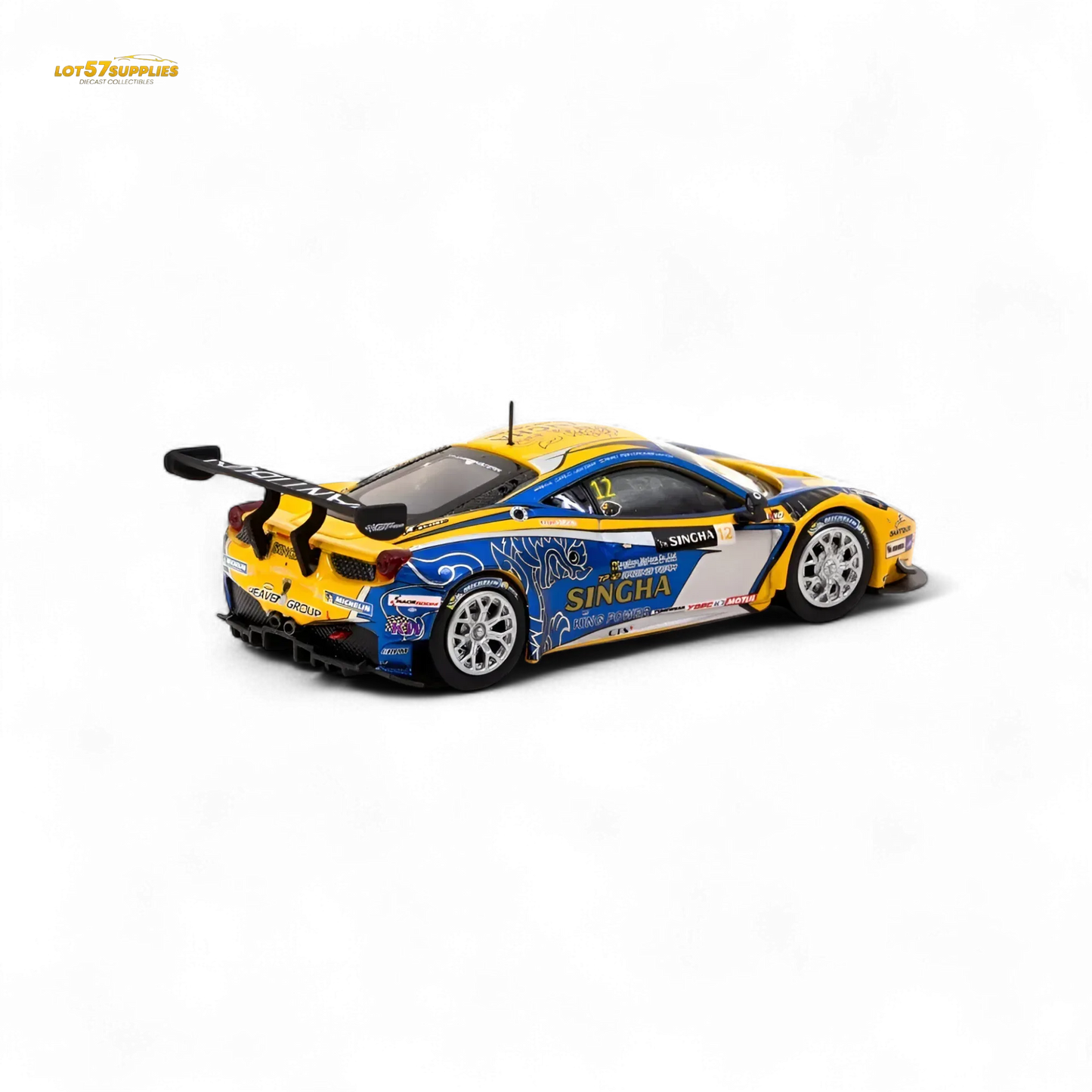 Tarmac Works Ferrari 458 Italia GT3 GT Asia 2016 T64-074-16GTA12 1:64 - ToylandEU