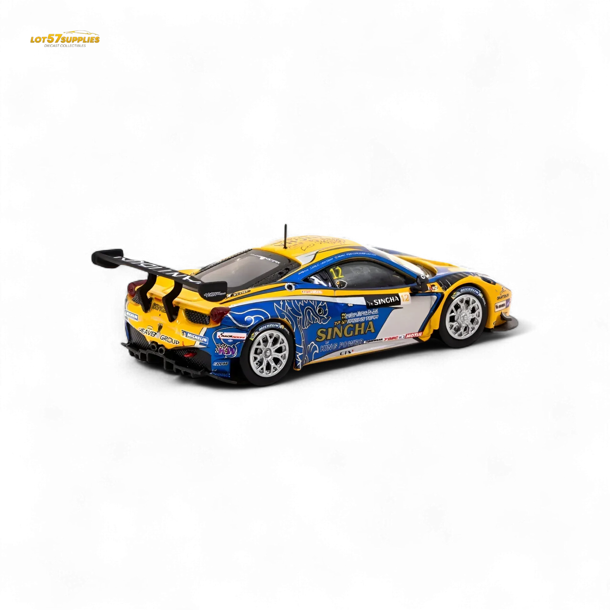 Tarmac Works Ferrari 458 Italia GT3 GT Asia 2016 T64-074-16GTA12 1:64 - ToylandEU