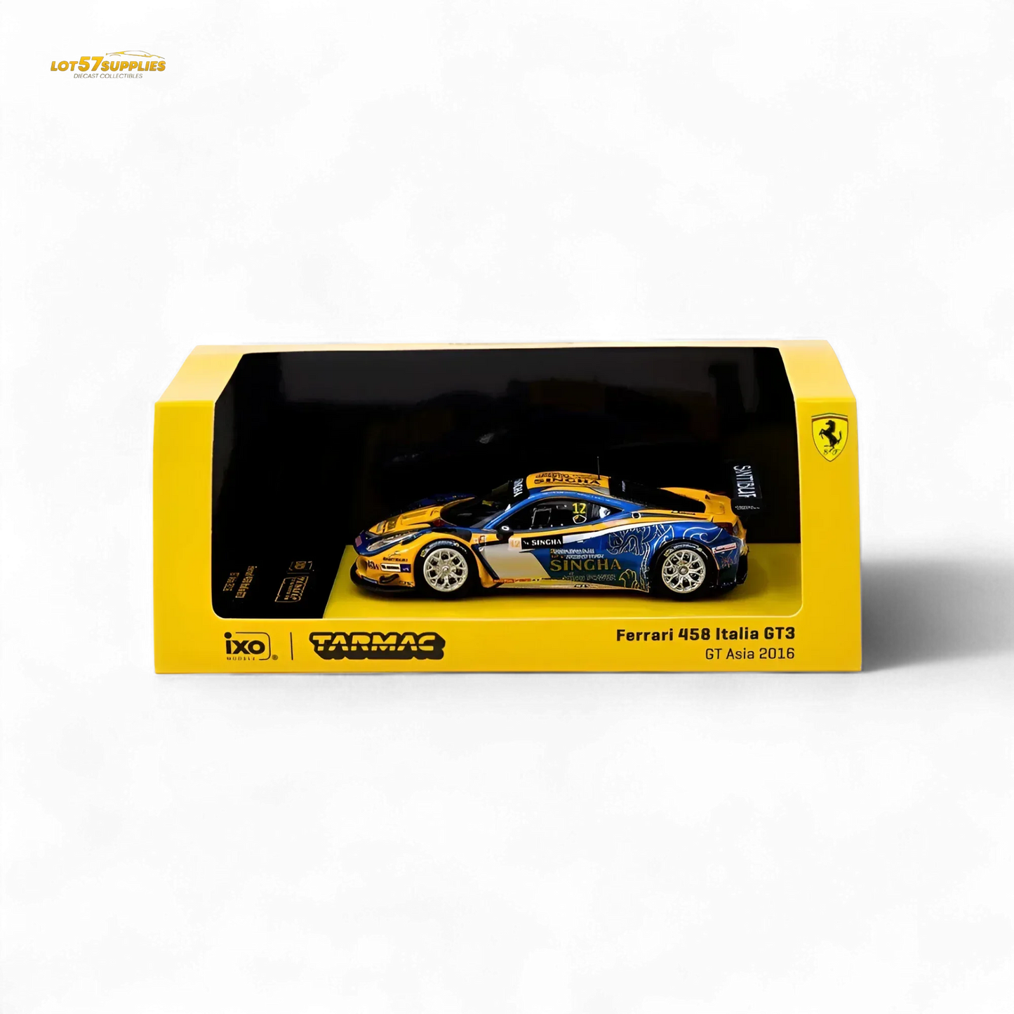 Tarmac Works Ferrari 458 Italia GT3 GT Asia 2016 T64-074-16GTA12 1:64 - ToylandEU