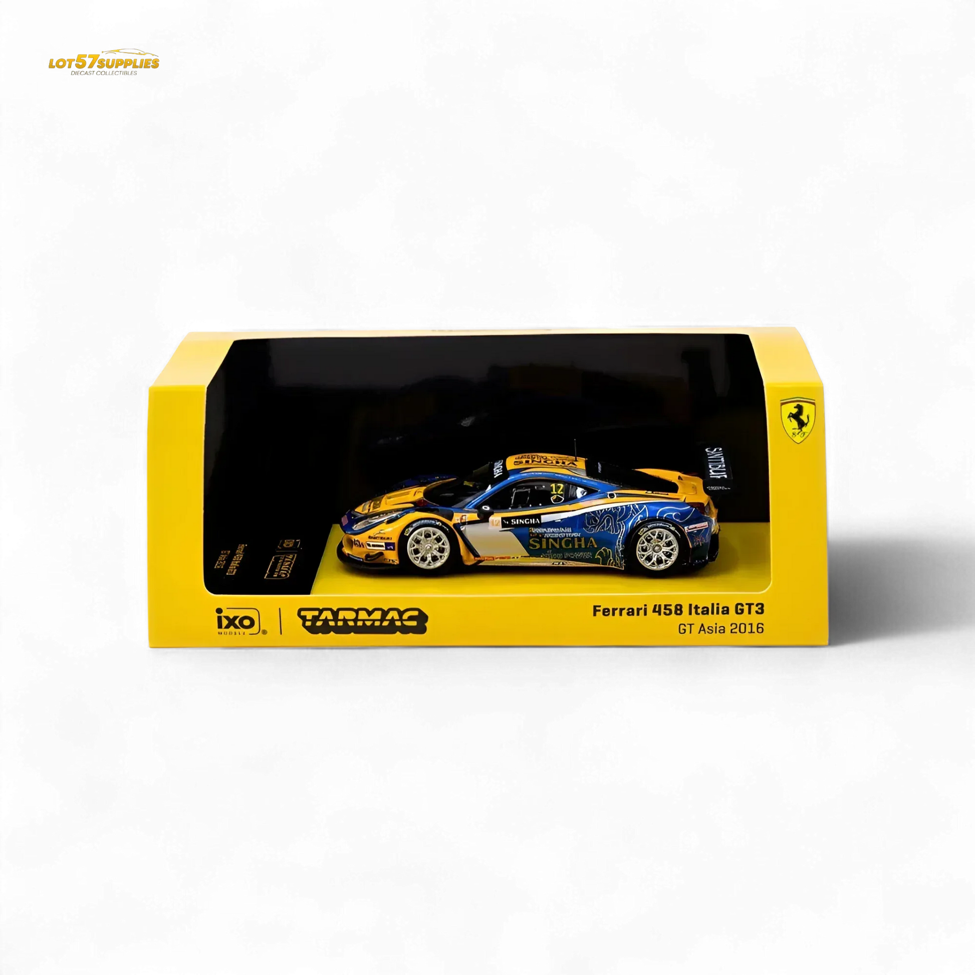 Tarmac Works Ferrari 458 Italia GT3 GT Asia 2016 T64-074-16GTA12 1:64 - ToylandEU