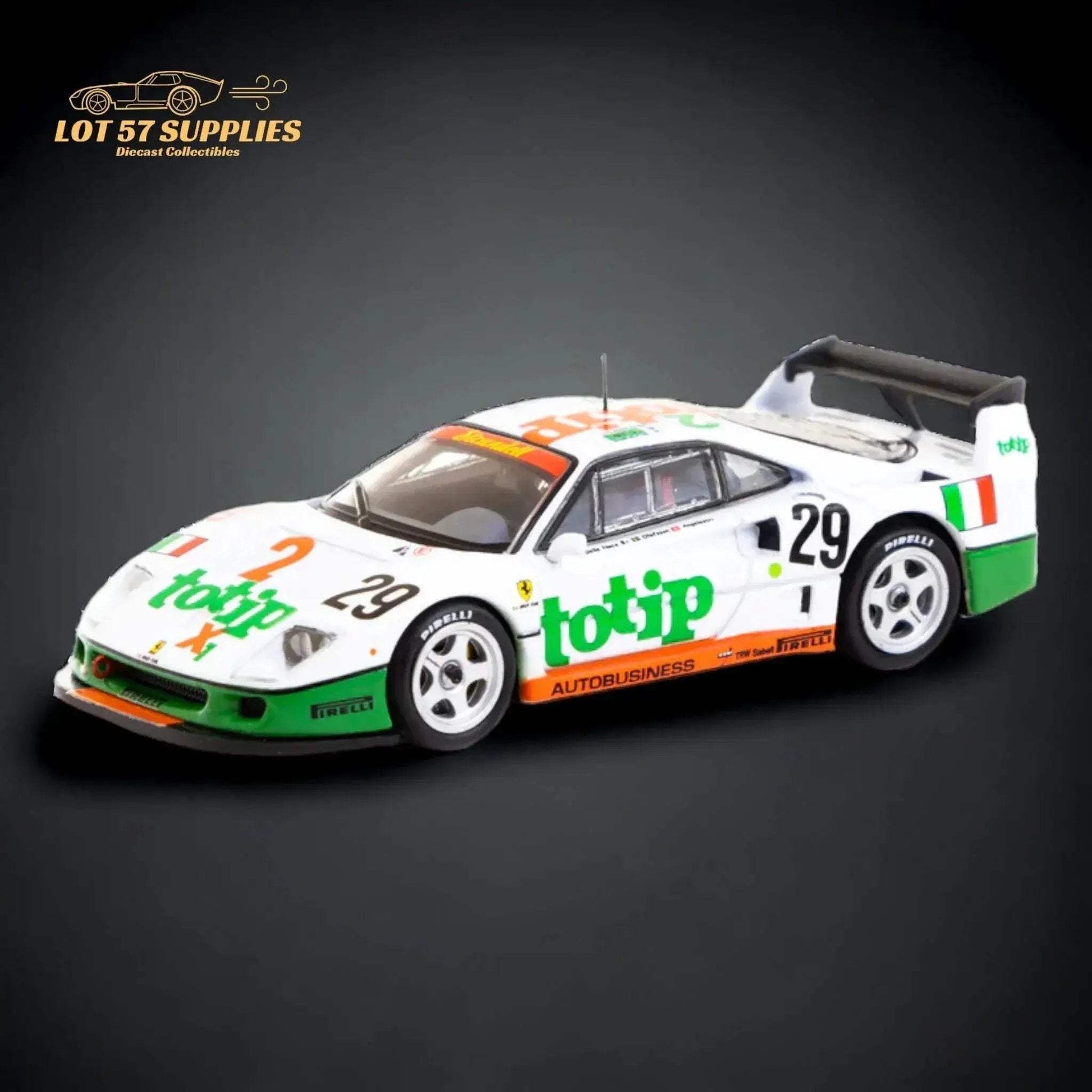 Tarmac Works Ferrari F40 LM 24h of Le Mans 1994 TOTIP T64-075-94LM29 1:64 - ToylandEU