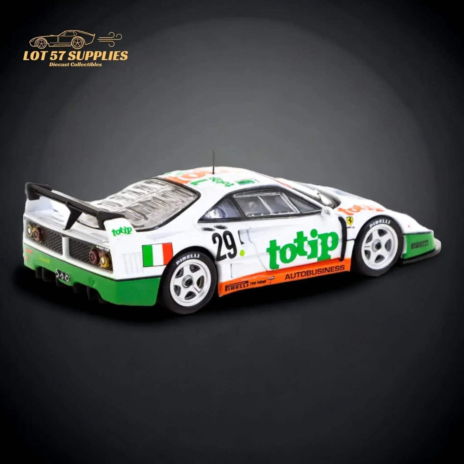 Tarmac Works Ferrari F40 LM 24h of Le Mans 1994 TOTIP T64-075-94LM29 1:64 - ToylandEU
