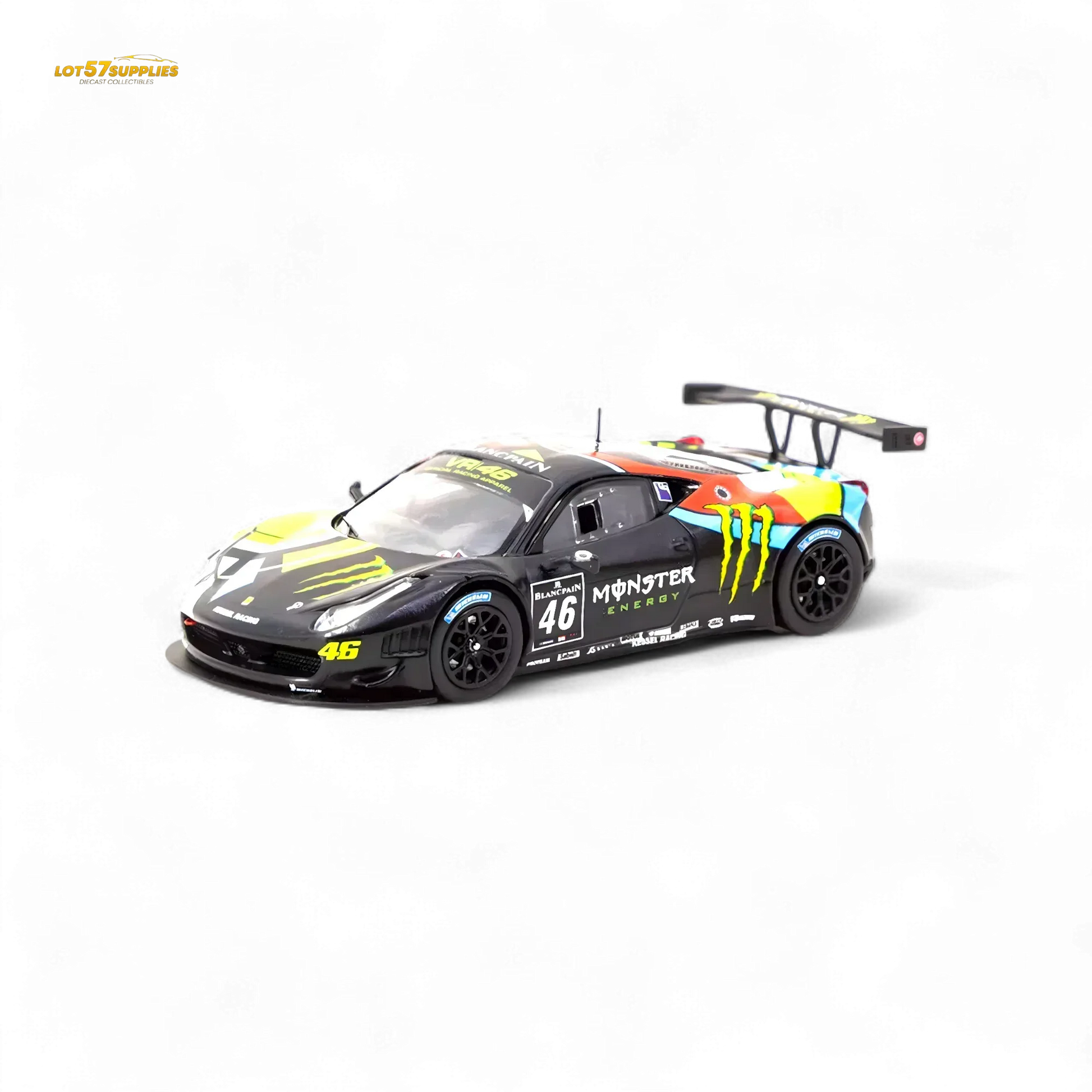Tarmac Works Hobby64 Ferrari 458 Italia GT3 Blancpain Endurance 2012 V. Rossi 1:64 T64-073-12BGT46M - ToylandEU