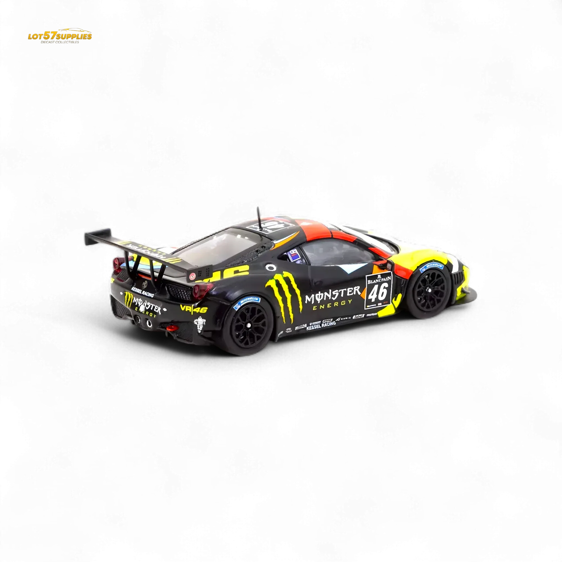 Tarmac Works Hobby64 Ferrari 458 Italia GT3 Blancpain Endurance 2012 V. Rossi 1:64 T64-073-12BGT46M - ToylandEU