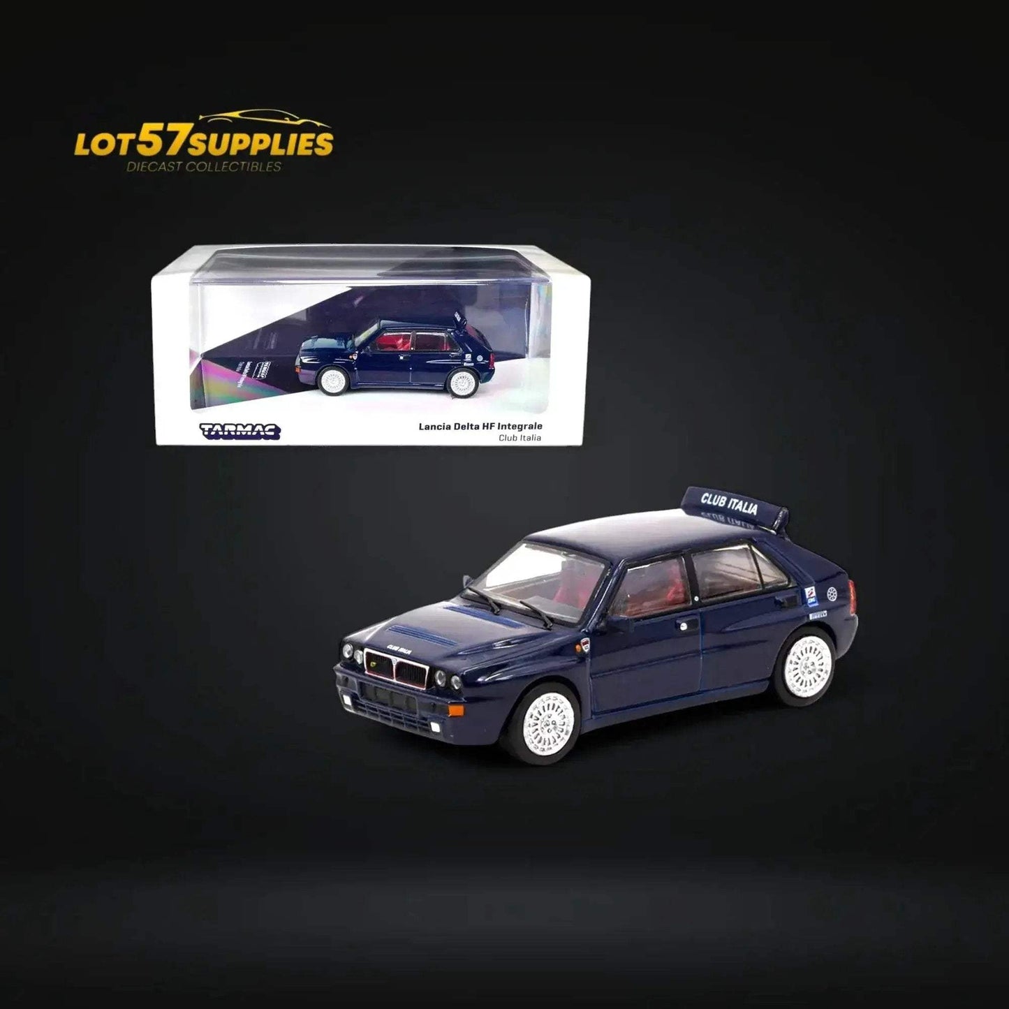 Tarmac Works Lancia Delta HF Integrale in Dark Blue 1:64 - ToylandEU