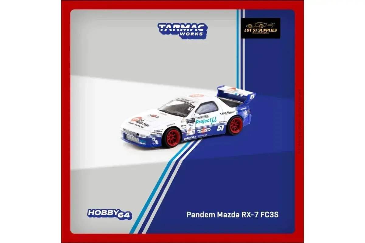 Tarmac Works Mazda RX-7 (FC3S) PANDEM in Drift Livery 1:64 - ToylandEU