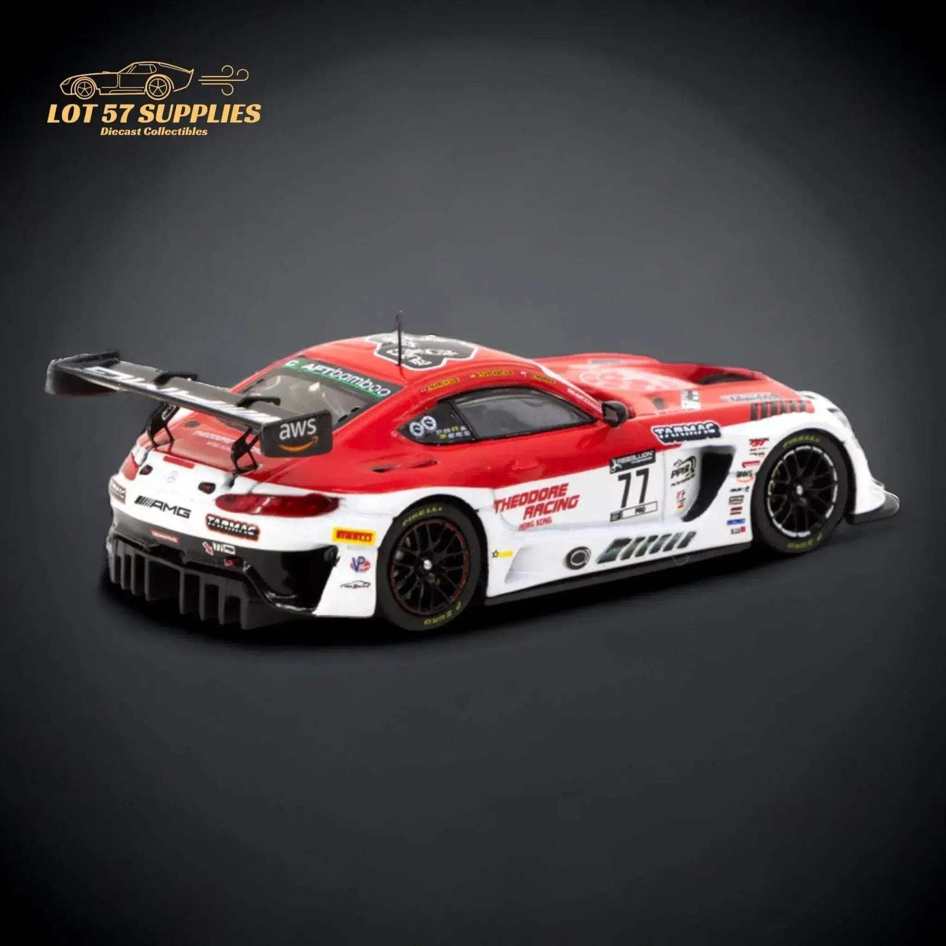Tarmac Works Mercedes AMG GT3 Indianapolis 8h 2022 Winner 1:64 T64-062-22IND77 - ToylandEU