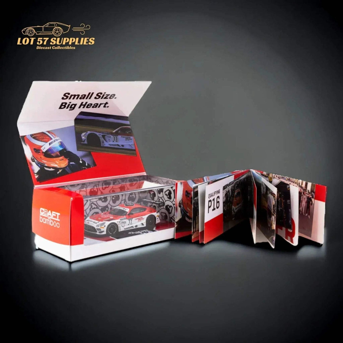 Tarmac Works Mercedes AMG GT3 Indianapolis 8h 2022 Winner 1:64 T64-062-22IND77 - ToylandEU