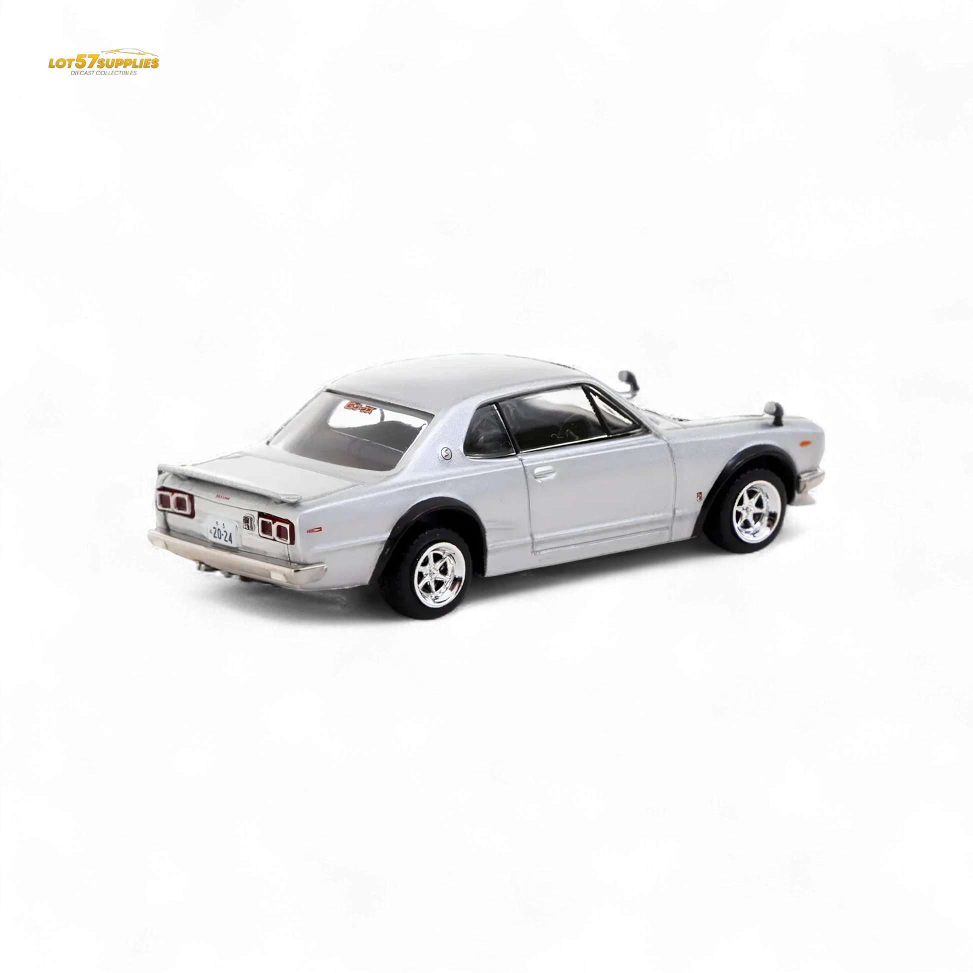 Tarmac Works Global64 Nissan Skyline 2000 GT-R in Silver 1:64 - ToylandEU