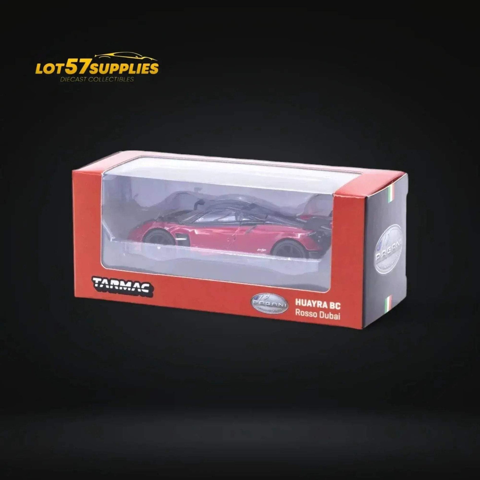 Tarmac Works Global64 Pagani Huayra BC Rosso Dubai 1:64 - ToylandEU