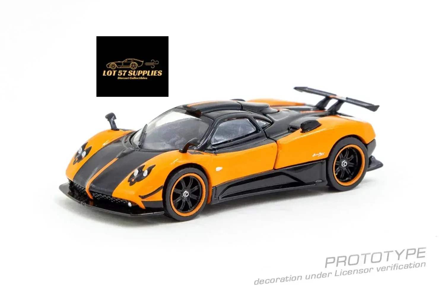 Tarmac Works Global64 Pagani Zonda Arancio Saint Tropez Item #T64G-TL021-OR 1:64 - ToylandEU