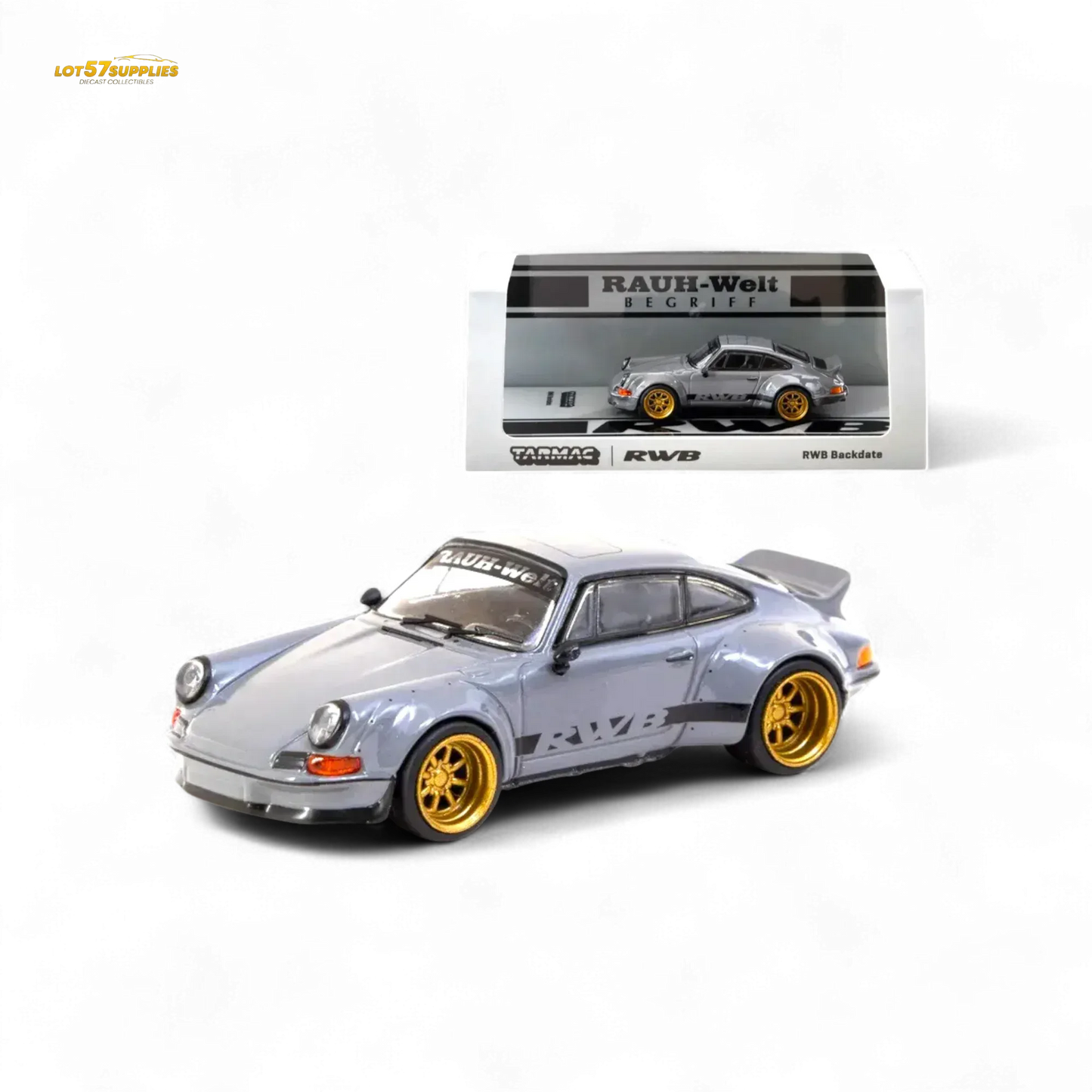 Tarmac Works Porsche RWB Backdate Grey T64-046-GY 1:64 - ToylandEU