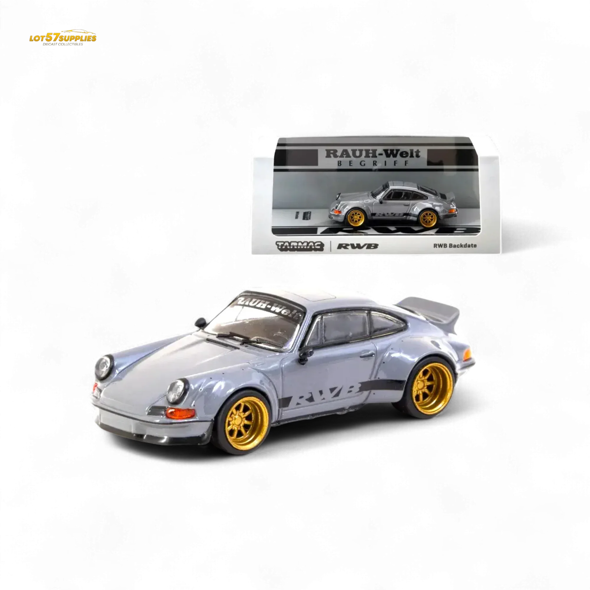Tarmac Works Porsche RWB Backdate Grey T64-046-GY 1:64 - ToylandEU
