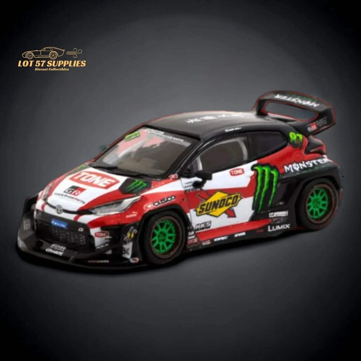 Tarmac Works Hobby64 Toyota Yaris GR Monster Drift 1:64 T64-080-MON - ToylandEU