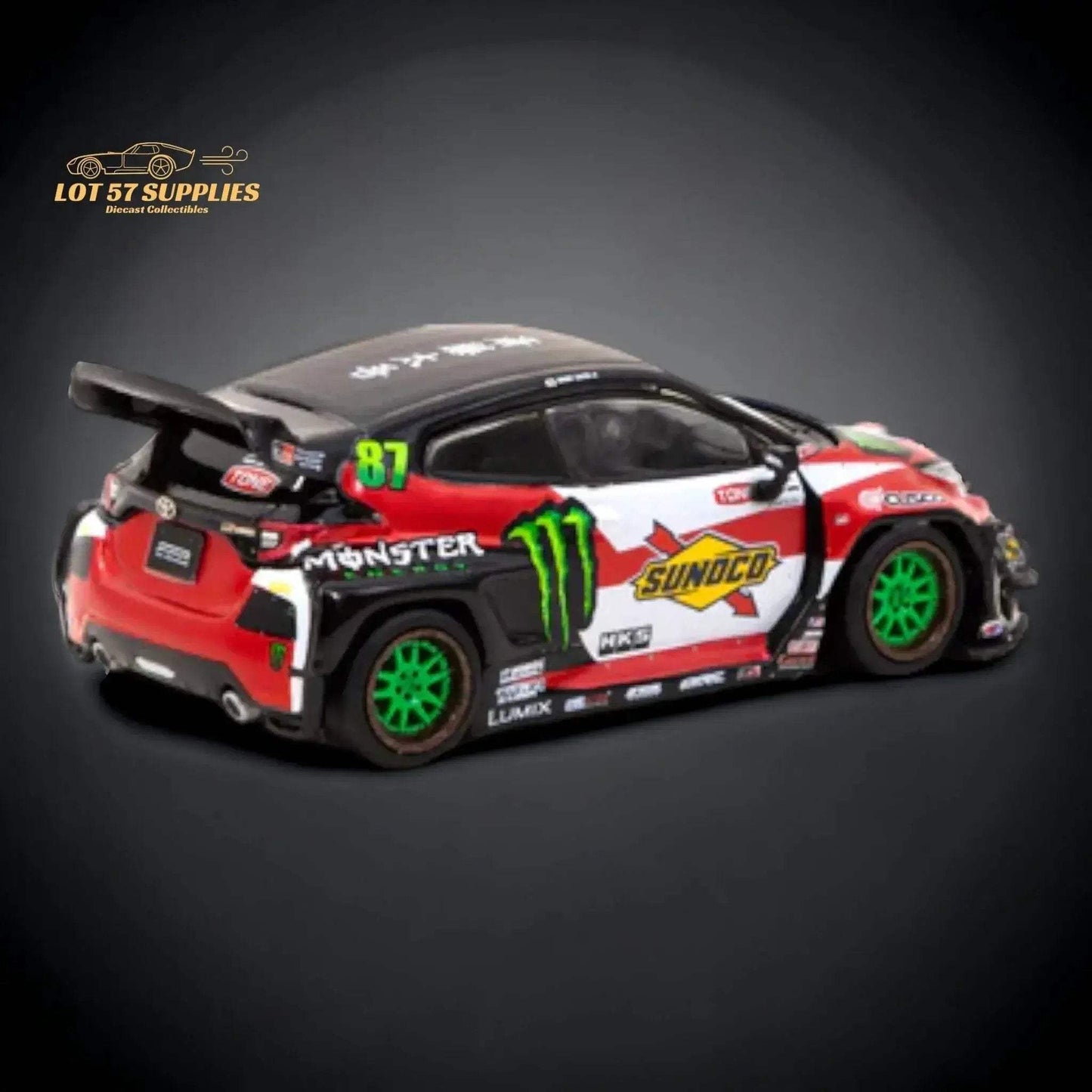 Tarmac Works Hobby64 Toyota Yaris GR Monster Drift 1:64 T64-080-MON - ToylandEU