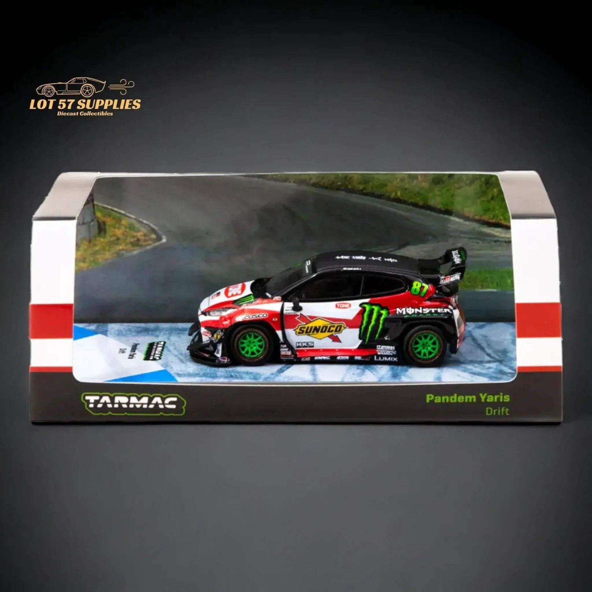 Tarmac Works Hobby64 Toyota Yaris GR Monster Drift 1:64 T64-080-MON - ToylandEU