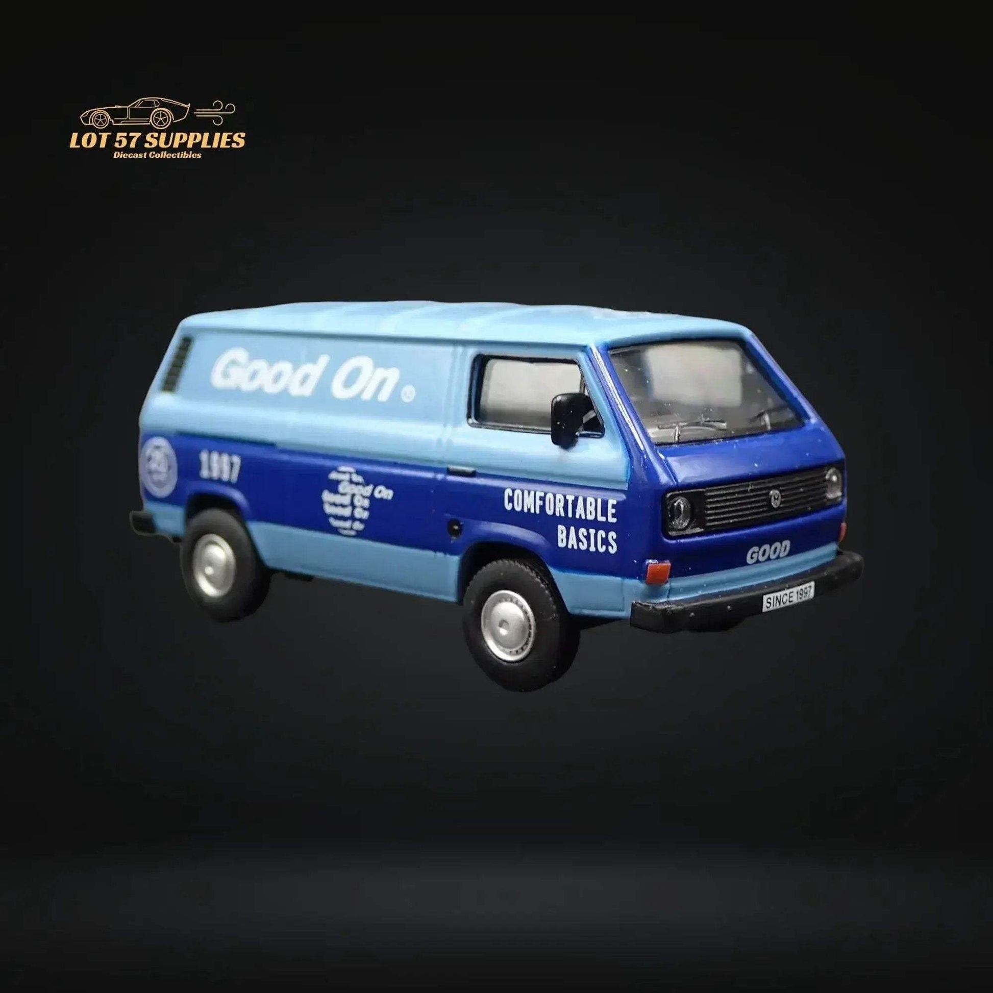 Tarmac Works X Schuco Collab64 Volkswagen T3 Panel Van GOOD ON 1:64 T64S-001-GO - ToylandEU